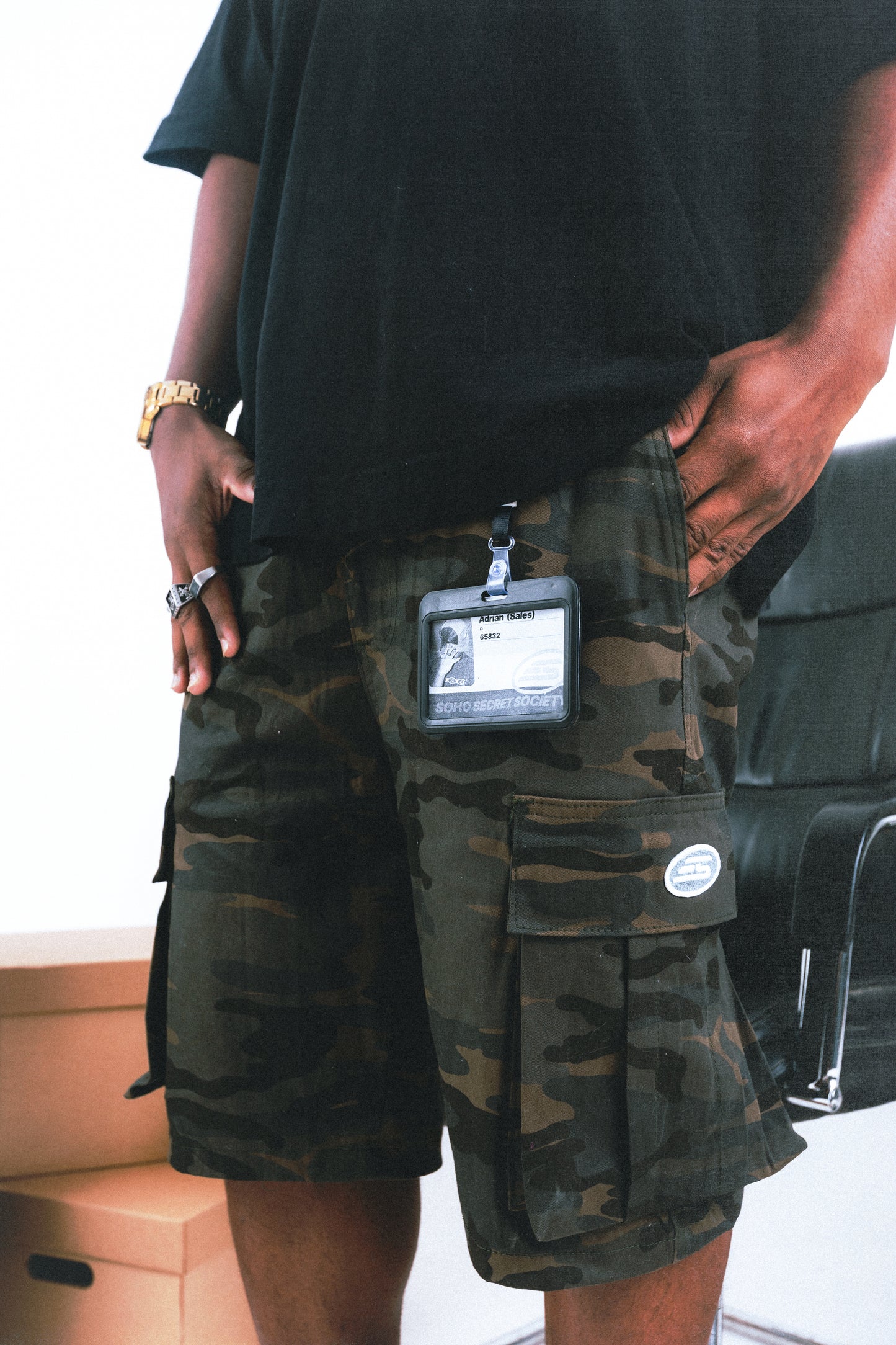 Bermuda Cargo 'Woodland Camo'