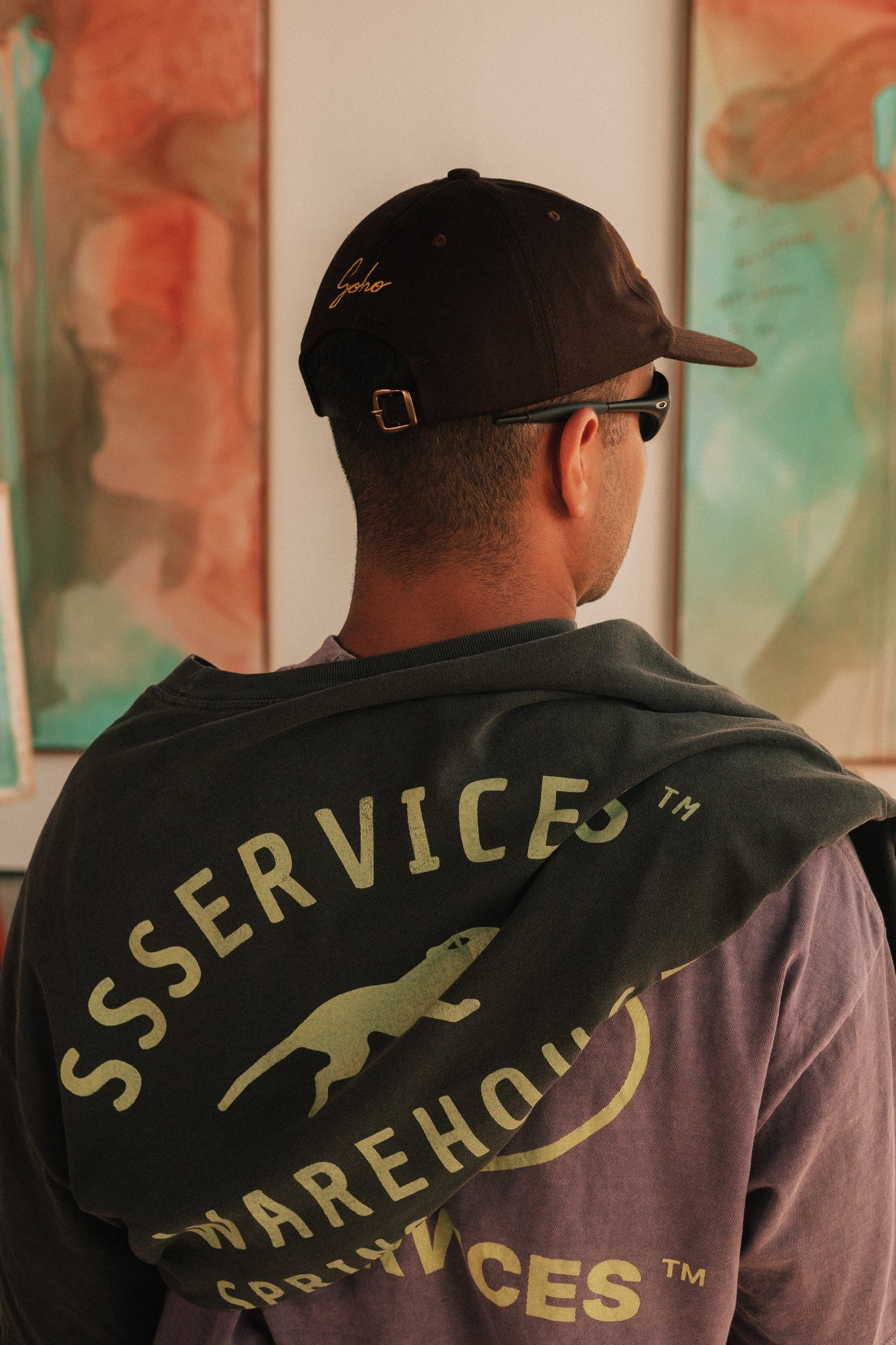 Camiseta Heavy Oversized "Warehouse" Chumbo