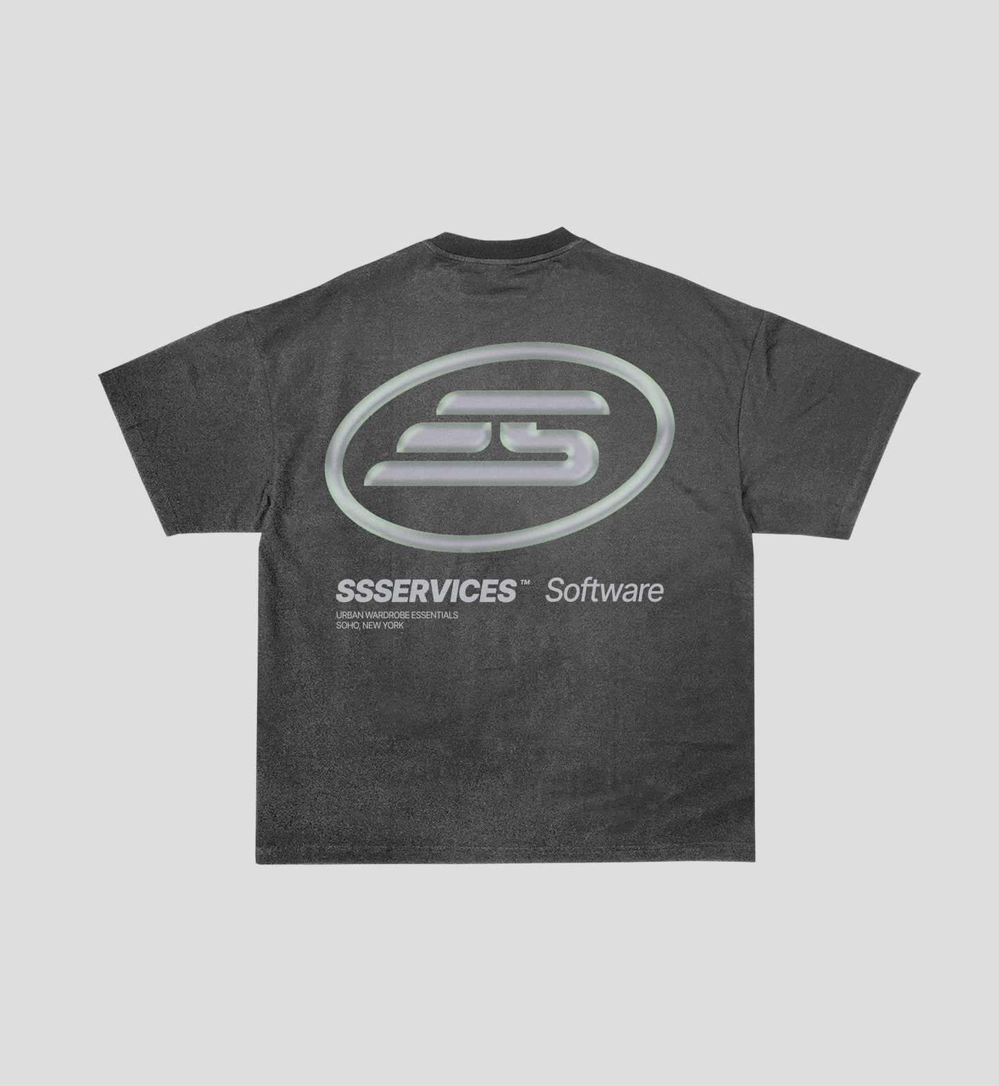 Camiseta Heavy Oversized 'Software' Grafite