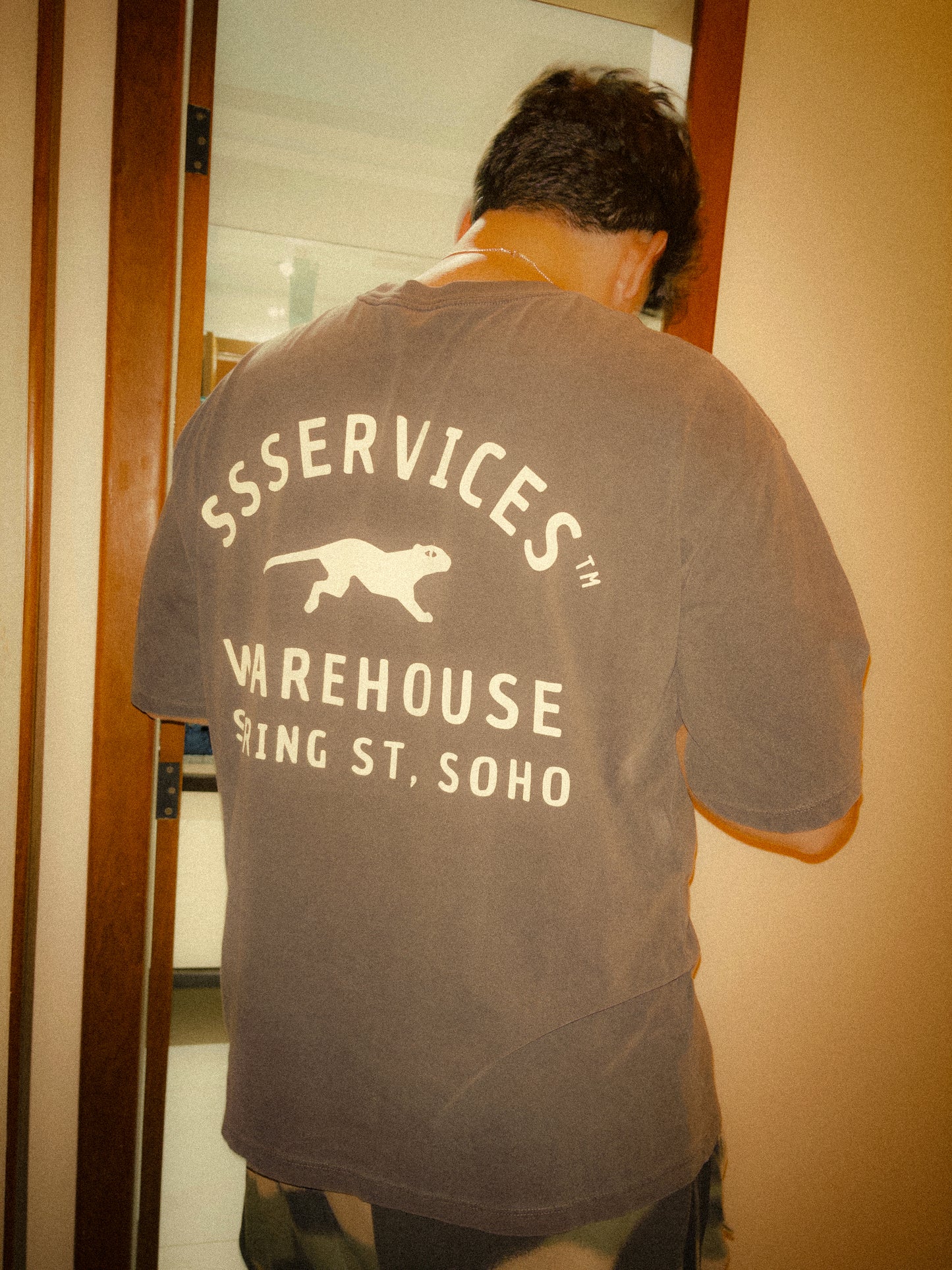 Camisa boxy "Warehouse" Cinza Estonada