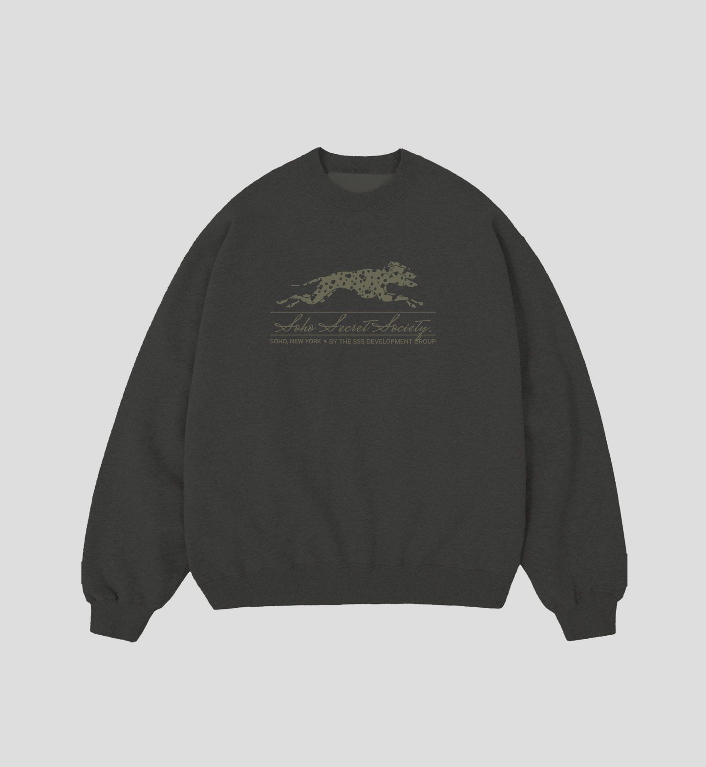 Crewneck 'Dalmatian' Cinza Escuro