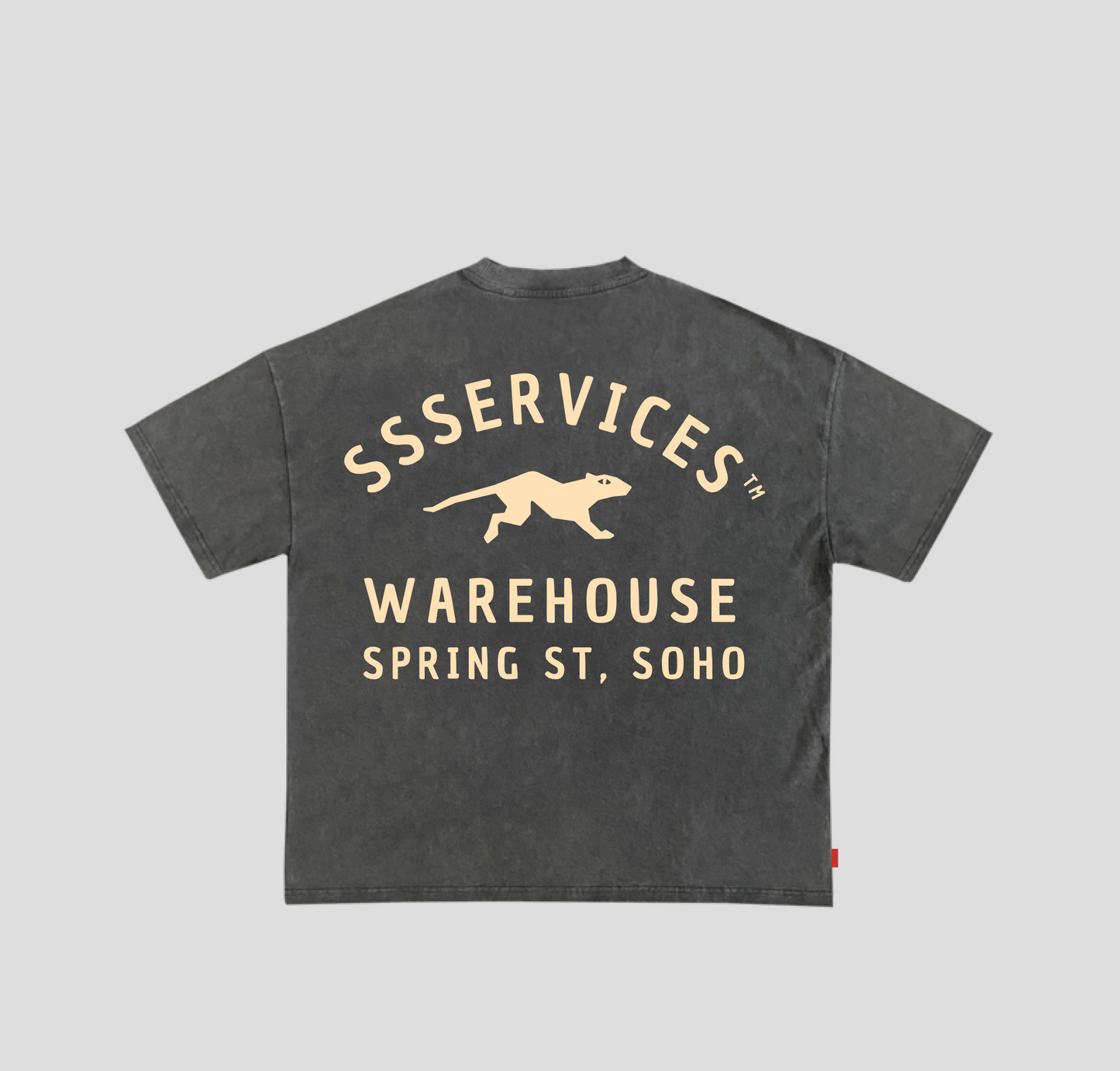 Camisa boxy "Warehouse" Cinza Estonada