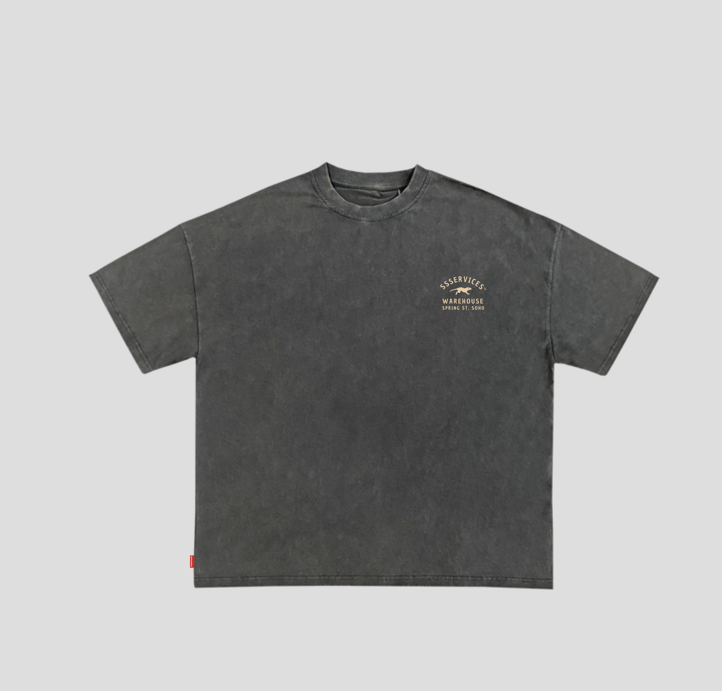 Camisa boxy "Warehouse" Cinza Estonada