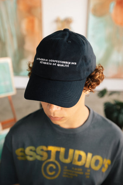 Boné Dad Hat "Slogan" Azul Marinho