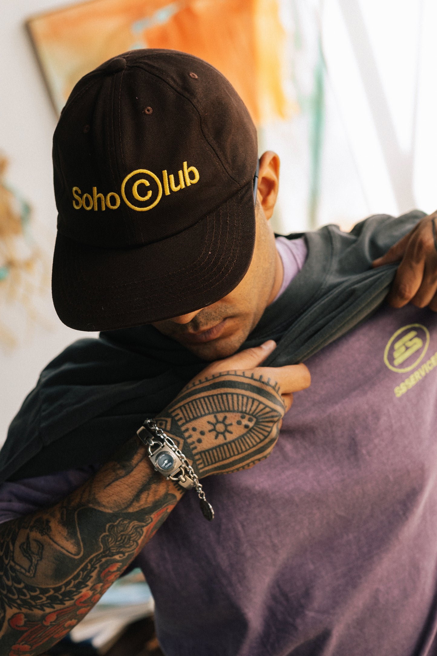 Boné 6-panel "Trademark" Marrom