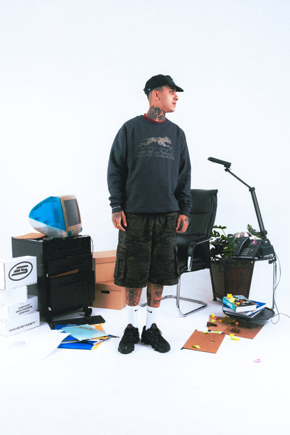 Crewneck 'Dalmatian' Cinza Escuro