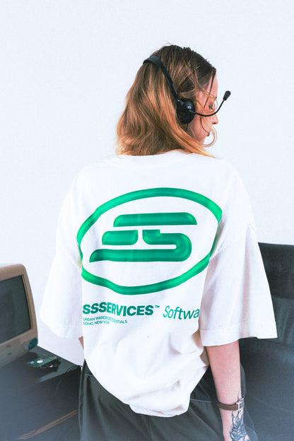 Camiseta Heavy Oversized 'Software' Branca