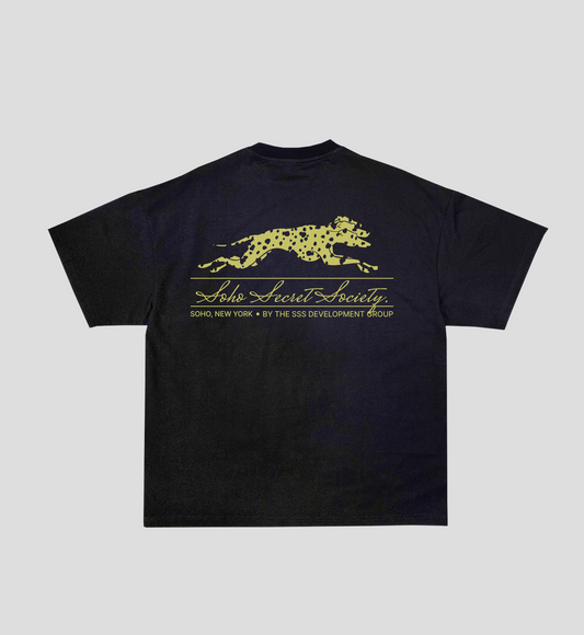 Camiseta Heavy Boxy 'Dalmatian' Preta
