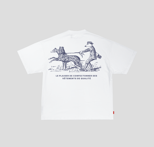 Camisa boxy "A Walk in the Park" Off-white