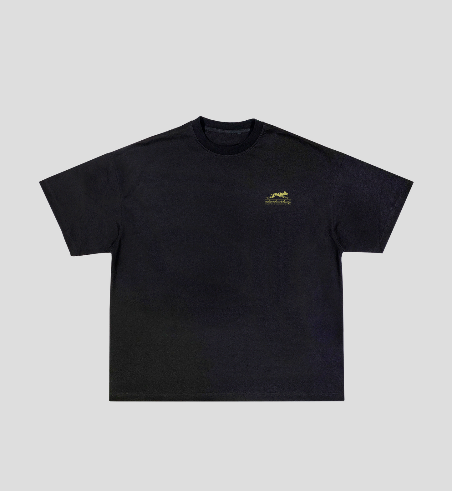 Camiseta Heavy Boxy 'Dalmatian' Preta