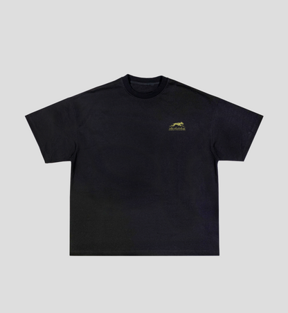 Camiseta Heavy Boxy 'Dalmatian' Preta