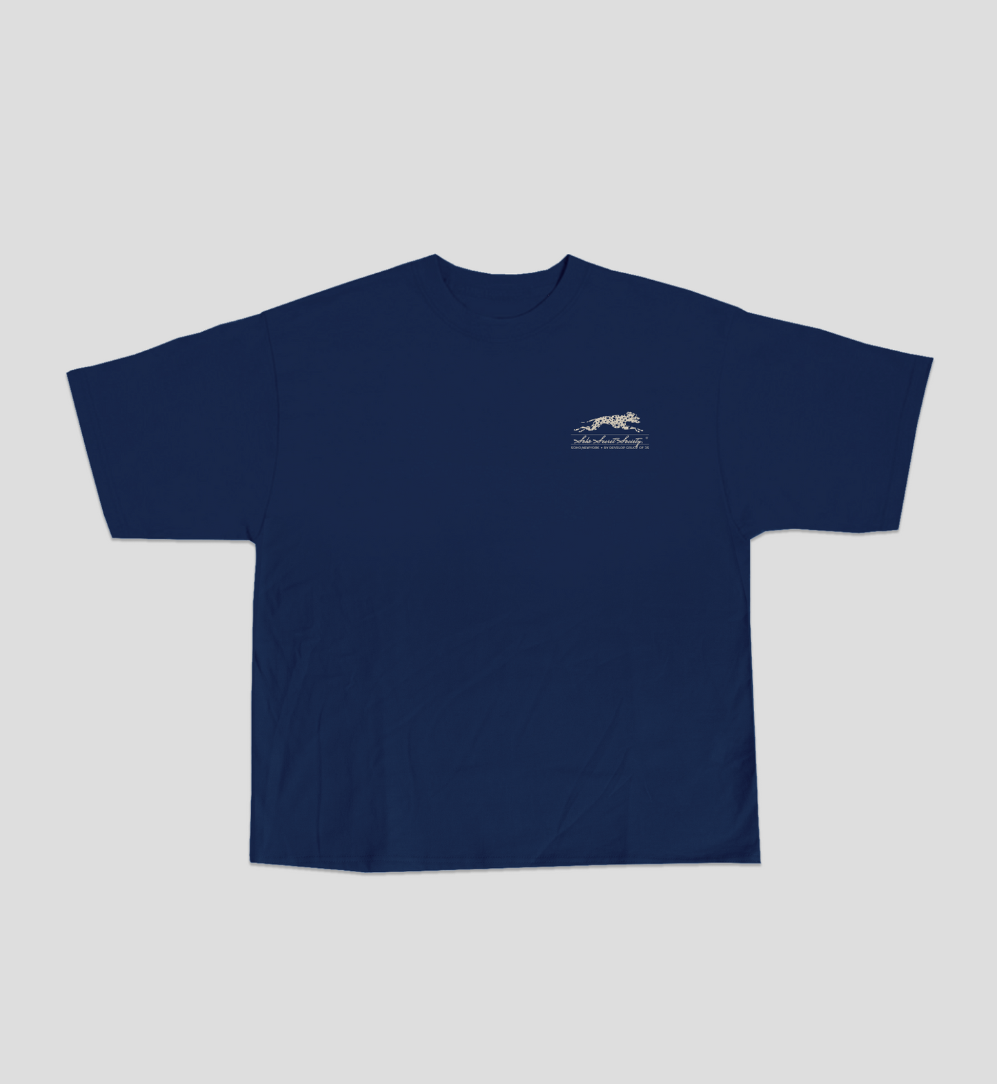 Camiseta Boxy 'Dalmatian' Azul Marinho