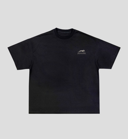 Camiseta Boxy 'Dalmatian' Preta