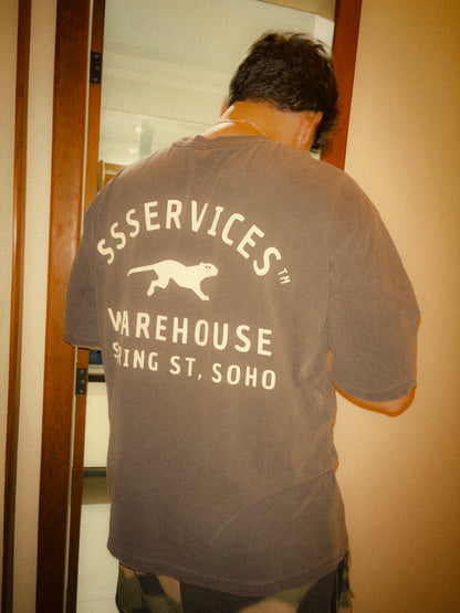 Camisa boxy "Warehouse" Cinza Estonada