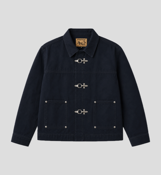 Jaqueta 'Clasp Metal' Raw Jeans
