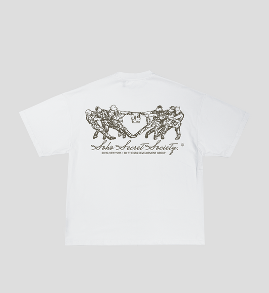 Camiseta Boxy 'Work in Progress' Branca