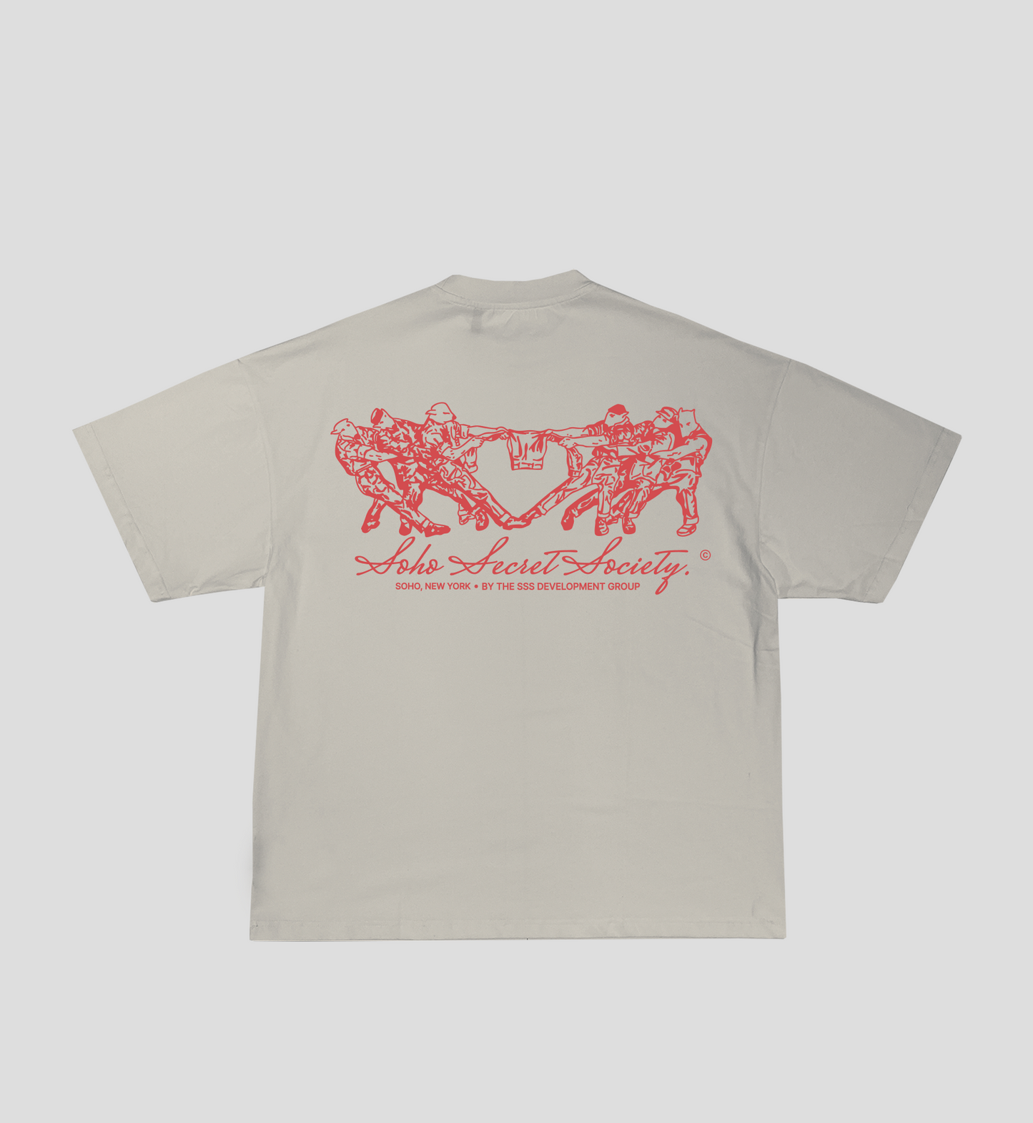 Camiseta Boxy 'Work in Progress' Gelo
