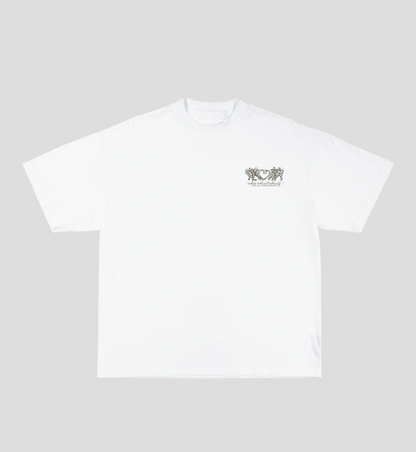 Camiseta Boxy 'Work in Progress' Branca